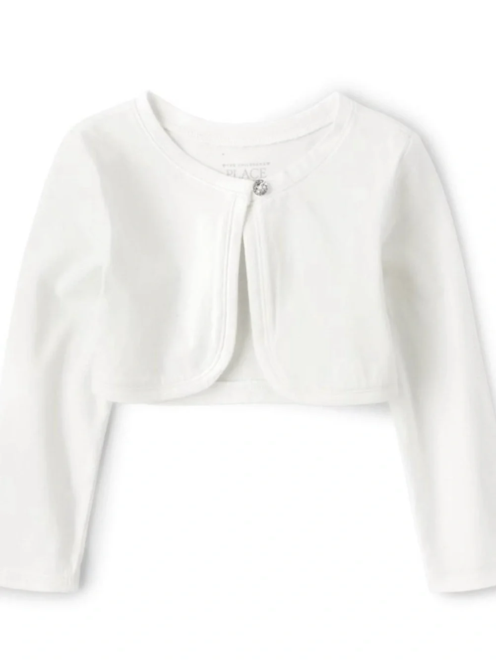NWT The Children's Place White Girls Cropped Bolero - Small 5/6